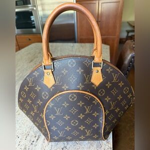 Louis Vuitton Ellipse MM Monogram Canvas 1997 Vintage w/ Insert & Dust Bag